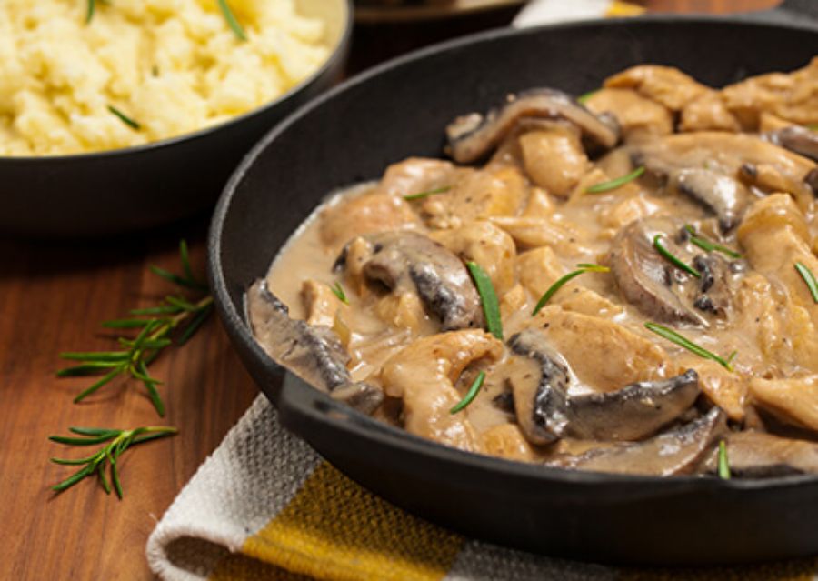 Chicken with Walnut and Mushrooms
